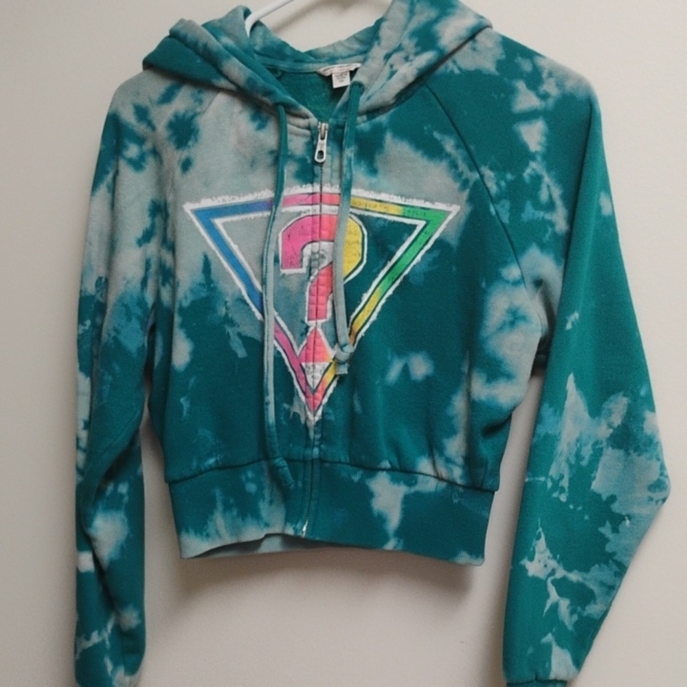 Teal Tie-Dye Hoodie GUESS ORIGINALS